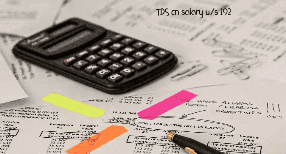 TDS on salary u/s 192