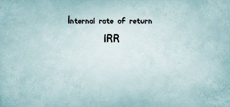 Internal rate of return (irr)