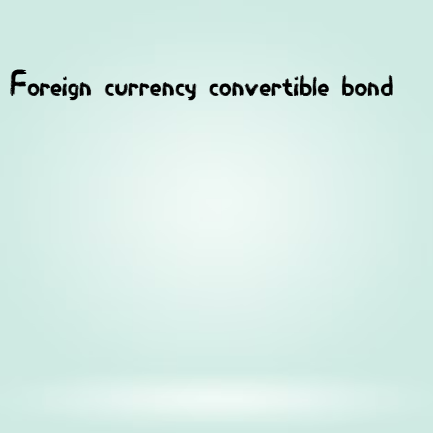 Foreign currency convertible bond